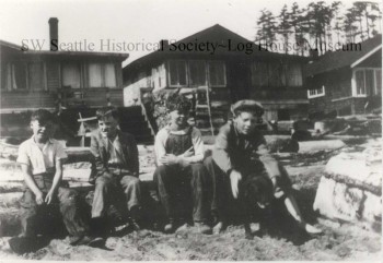 Beach cottages on Alki.