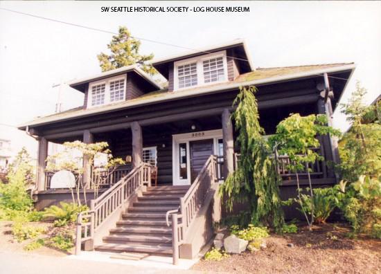 The Log House Museum, formerly the Fir Lodge Carriage House, ca. 2000 SWSHS #2005.38.26