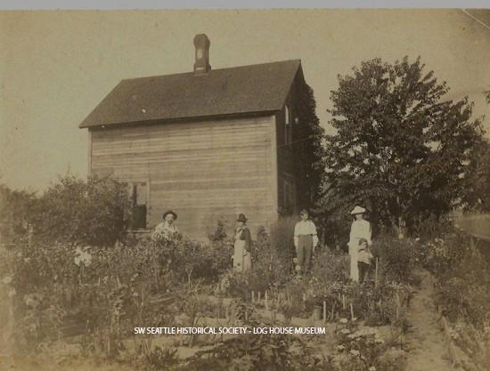 1236 Cloverdale, home of Charles and Clara Cushman, 1906 SWSHS 2005.039.00071